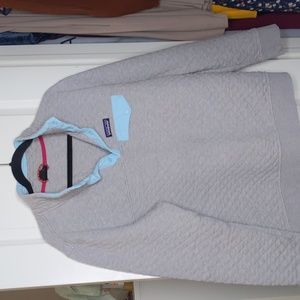 Women's Organic Cotton Quilt Snap-T® Pullover in Heather Gray